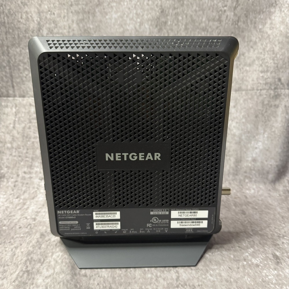 WiFi Cable Modem Router Netgear Nighthawk AC1900 C7000v2 - Picture 4 of 14